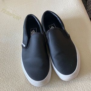 Leather Black Vans